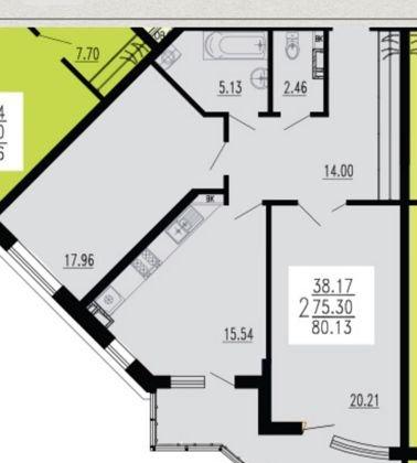 Продажа 2-комнатной квартиры, Краснодар, улица Шоссе Нефтяников,  18к2