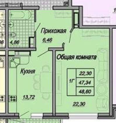 Продажа 1-комнатной квартиры, Краснодар, Октябрьская улица,  181/2к1