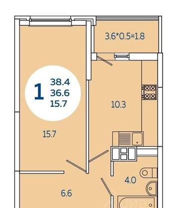 Продажа 1-комнатной квартиры, Краснодар, улица Адмирала Крузенштерна,  6