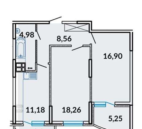 Продажа 2-комнатной квартиры, Краснодар, улица Цезаря Куникова,  24к2