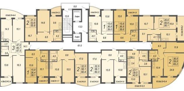 Продажа 2-комнатной квартиры, Краснодар, улица Адмирала Серебрякова,  3к3