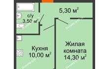 Продажа 1-комнатной квартиры, Краснодар, улица Евгении Жигуленко,  13к1