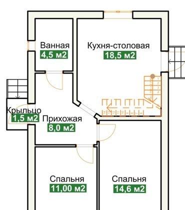 Продажа дома, 105м <sup>2</sup>, 400 сот., Краснодар, А-136,  14-й километр
