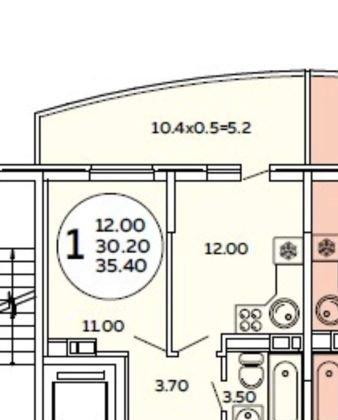 Продажа 1-комнатной квартиры, Краснодар, Командорская улица,  1к1