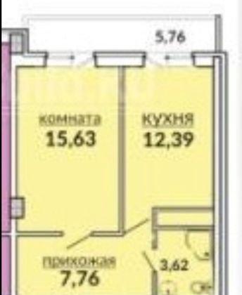 Продажа 1-комнатной квартиры, Краснодар, улица Евгении Жигуленко,  5к1