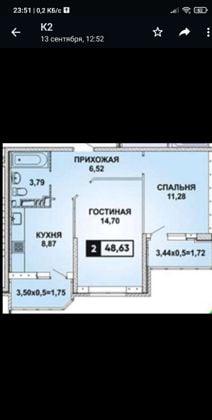 Продажа 2-комнатной квартиры, Краснодар, улица им. Героя Яцкова И.В.,  19