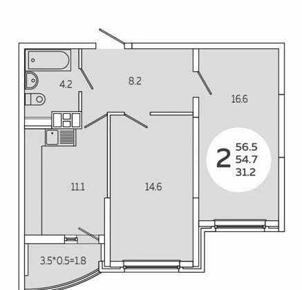 Продажа 2-комнатной квартиры, Краснодар, улица Адмирала Крузенштерна,  6