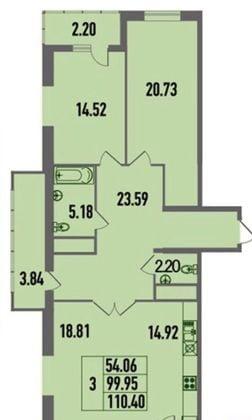 Продажа 3-комнатной квартиры, Краснодар, Дальняя улица,  8к2