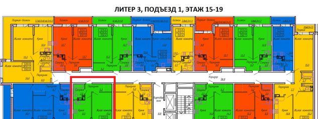 Продажа 1-комнатной квартиры, Краснодар, Тепличная улица,  62/1к3