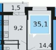 Продажа 1-комнатной квартиры, Краснодар, улица имени Героя Георгия Бочарникова,  4