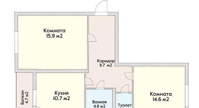 Продажа 2-комнатной квартиры, Краснодар, Восточно-Кругликовская улица,  74