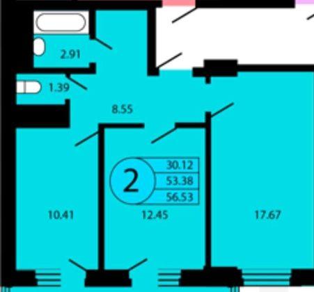 Продажа 2-комнатной квартиры, Краснодар, улица Петра Метальникова,  28