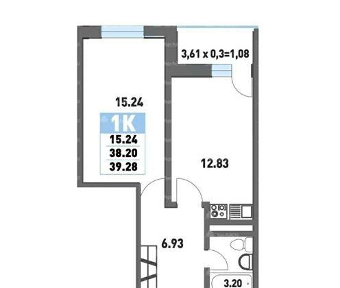Продажа 1-комнатной квартиры, Краснодар, Круговая улица,  4Вк4