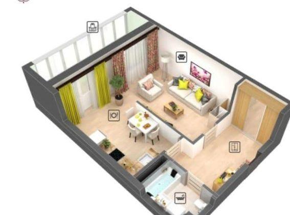 Продажа 1-комнатной квартиры, Краснодар, Домбайская улица,  10/2