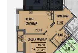 Продажа 1-комнатной квартиры, Краснодар, улица Митрофана Седина,  51/1