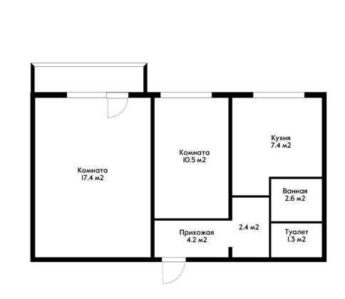 Продажа 2-комнатной квартиры, Краснодар, проспект Чекистов,  29