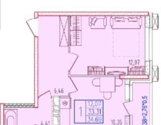 Продажа 1-комнатной квартиры, Краснодар, улица Героев-Разведчиков,  6к4