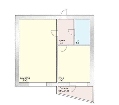Продажа 1-комнатной квартиры, Краснодар, улица Академика Лукьяненко,  12