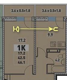 Продажа 1-комнатной новостройки, Краснодар, Круговая улица,  4Вк6