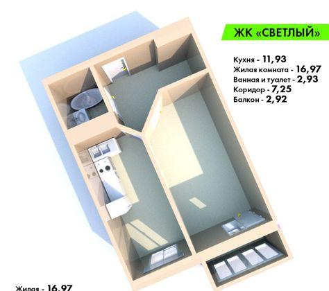 Продажа 1-комнатной квартиры, Краснодар, Московская улица,  144/2