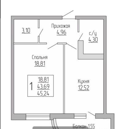 Продажа 1-комнатной новостройки, Краснодар, Кожевенная улица,  22