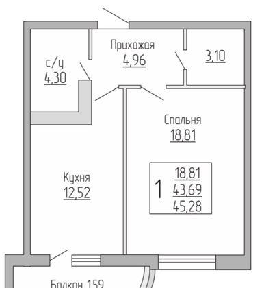 Продажа 1-комнатной новостройки, Краснодар, Кожевенная улица,  22