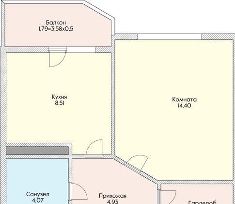 Продажа 1-комнатной квартиры, Краснодар, улица имени Героя Николая Шевелёва,  1