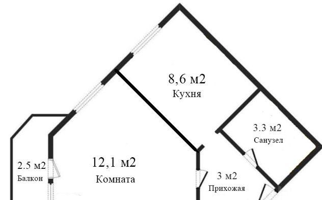 Продажа 1-комнатной квартиры, Краснодар, улица Лётчика Позднякова,  2к6