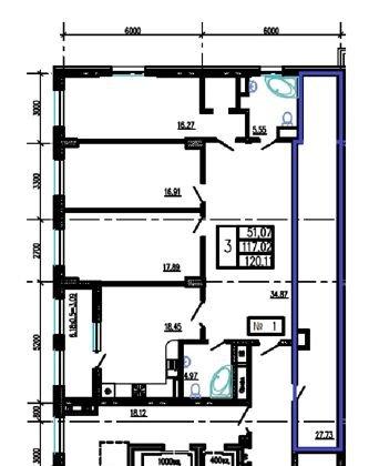 Продажа 3-комнатной новостройки, Краснодар, улица Строителей,  21