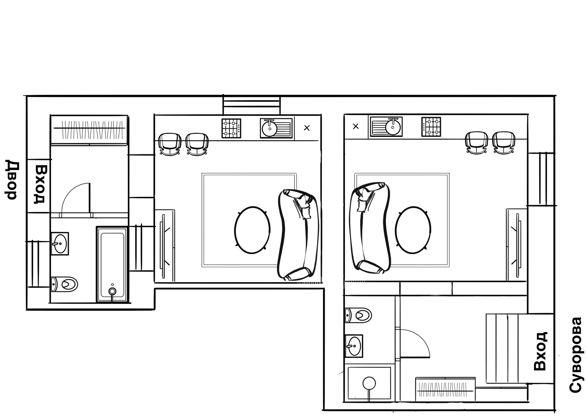 Продажа 2-комнатной квартиры, Краснодар, улица Суворова,  4