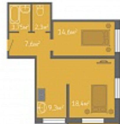 Продажа 2-комнатной квартиры, Краснодар, улица имени 40-летия Победы,  145