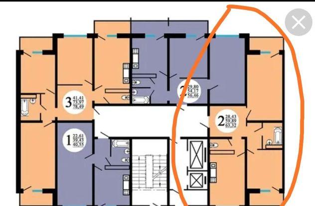 Продажа 2-комнатной квартиры, Краснодар, Черкасская улица,  133