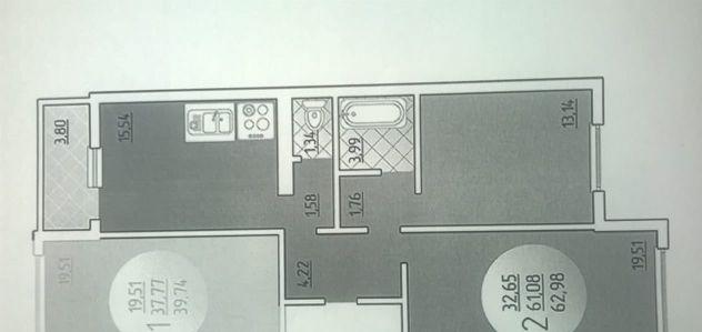 Продажа 2-комнатной квартиры, Краснодар, улица Героя Владислава Посадского,  69