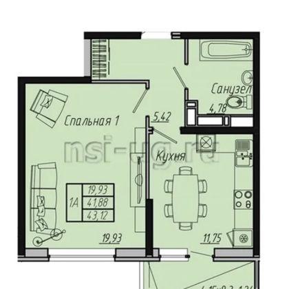Продажа 1-комнатной квартиры, Краснодар, Стахановская улица,  1/5