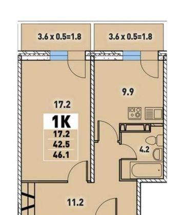 Продажа 1-комнатной новостройки, Краснодар, Круговая улица,  4Вк5