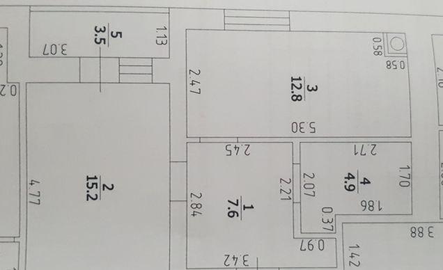 Продажа 1-комнатной квартиры, Краснодар, Черкасская улица,  71/1