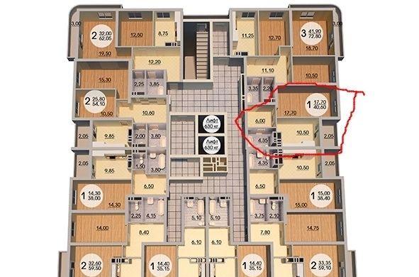 Продажа 1-комнатной квартиры, Краснодар, улица имени 40-летия Победы,  125