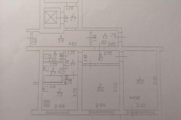 Продажа 2-комнатной квартиры, Краснодар, улица Тургенева,  179