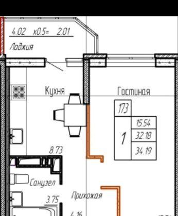 Продажа 1-комнатной квартиры, Краснодар, улица им. Героя Яцкова И.В.,  19к1