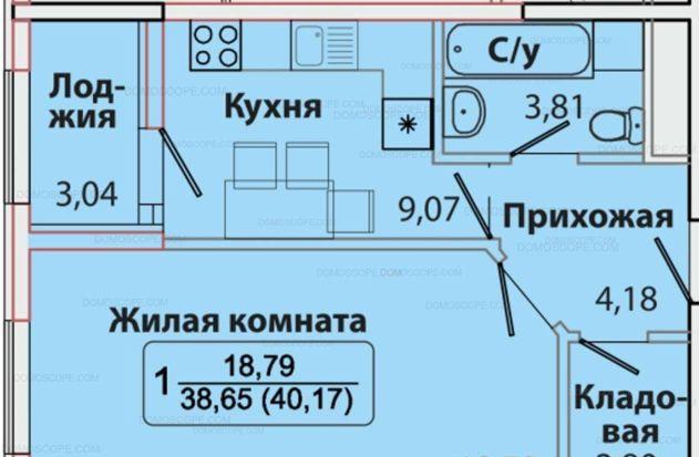 Продажа 1-комнатной квартиры, Краснодар, улица Симиренко,  18
