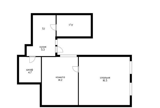Продажа 2-комнатной квартиры, Краснодар, Комсомольская улица,  45