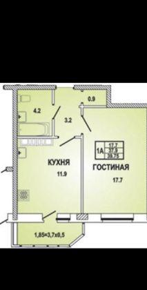 Продажа 1-комнатной квартиры, Краснодар, Восточно-Кругликовская улица,  18